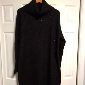 NWOT LOFT Shimmer Cow Neck Sweater Dress